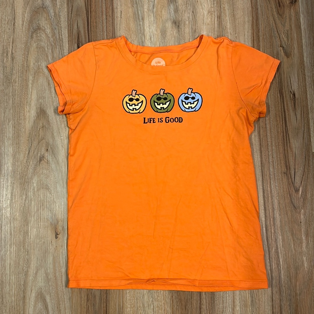 Life is good pumpkin t-shirt